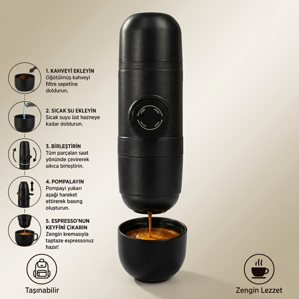 KRİTRO PORTATİF ESPRESSO MAKİNESİ